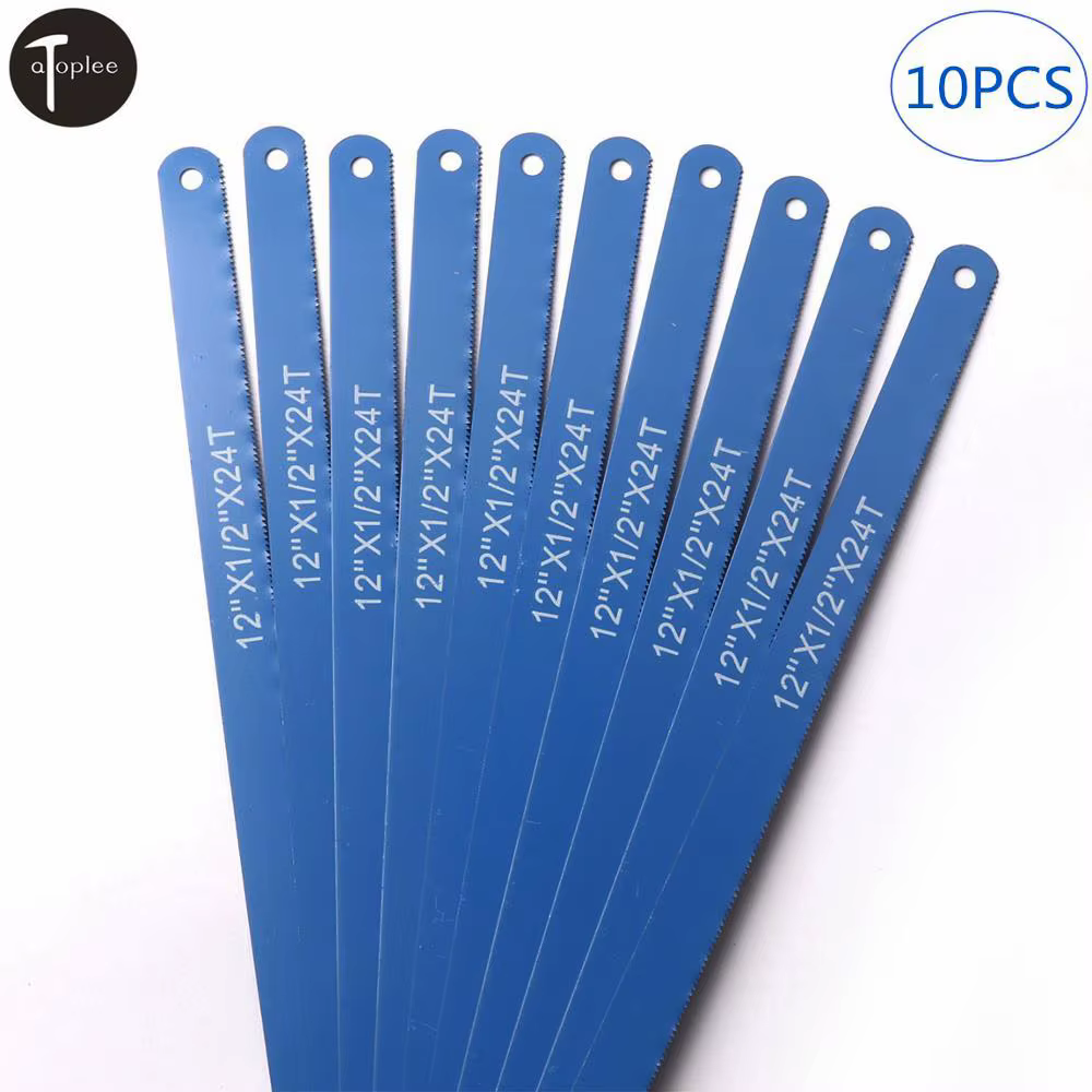 Lames de scie à métaux en acier au carbone, 12 pouces, 24T, 300mm, pour le travail des métaux, pour 