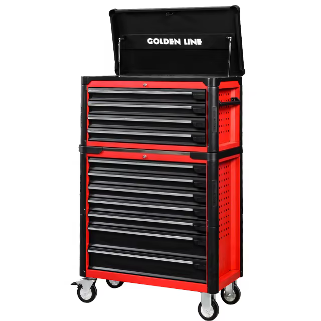 Chariot à outils robuste personnalisé, version base étendue, armoire à outils pour garage et atelier