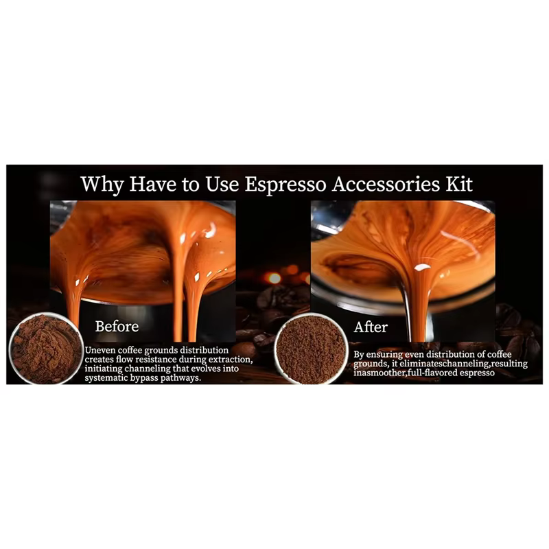 ABJI-53MM outils à expresso 3 fonctions distributeur de café doseur en acier inoxydable essentiel po