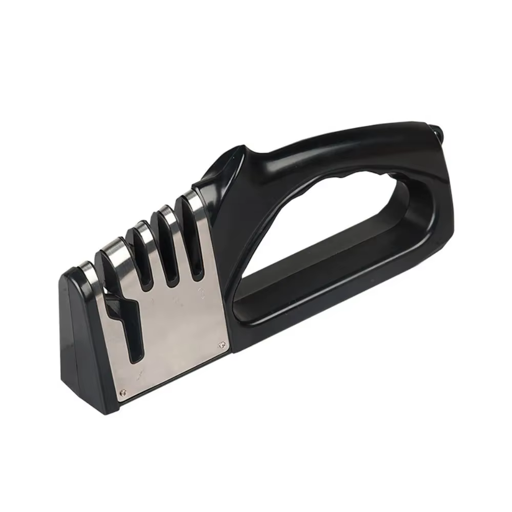 Outil d'affûtage de couteaux 4 en 1, aiguiseur de cuisine portable, base antidérapante, gadget multi