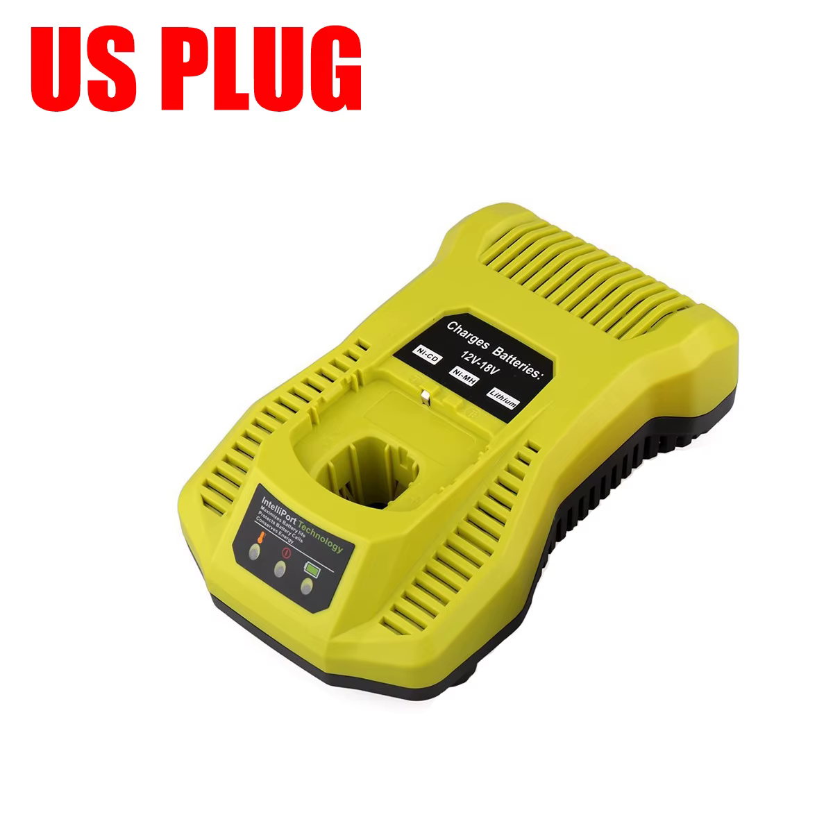Chargeur rapide de batterie au lithium portable, compatible avec les batteries Ryobi 12V-18V, charge