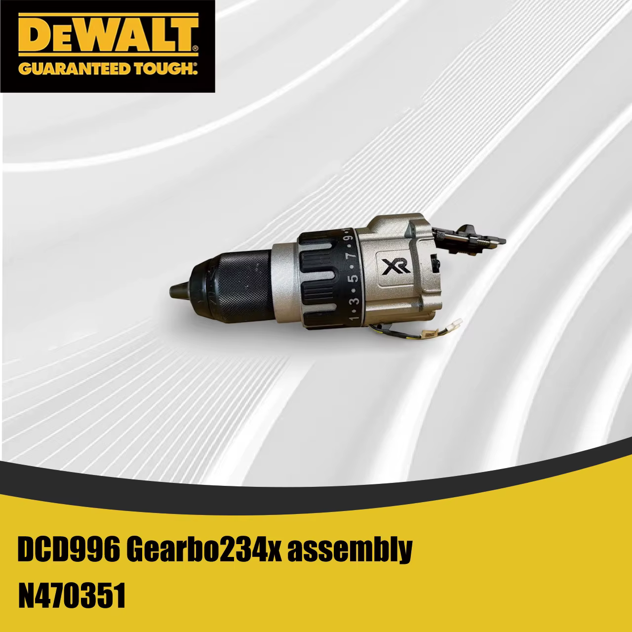 Boîte de vitesses pour perceuse électrique DEWALT DCD996 - Assemblage de mandrin de 13 mm pour boîte