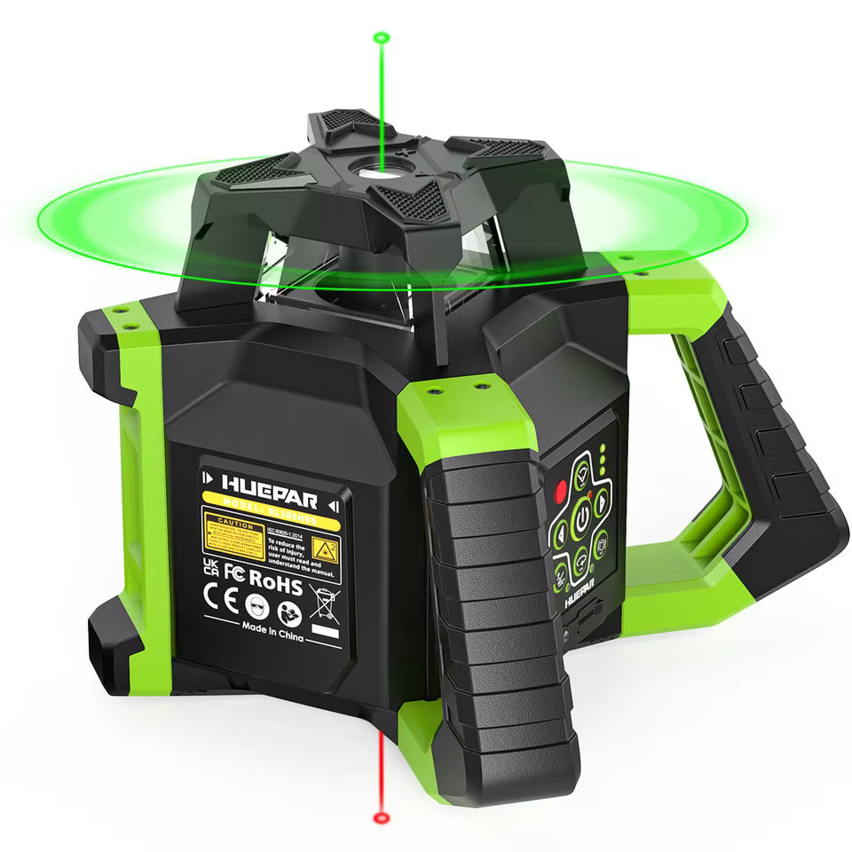 Huepar-Niveau laser à distance RL300HVG, outil de ligne de machine résistant à 360, grande puissance