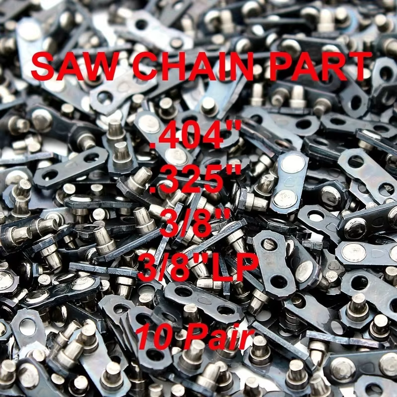 10 paires de serrures à chaîne de scie professionnelles 0,404" 0,325" 3/8" 3/8" LP sont disponibles