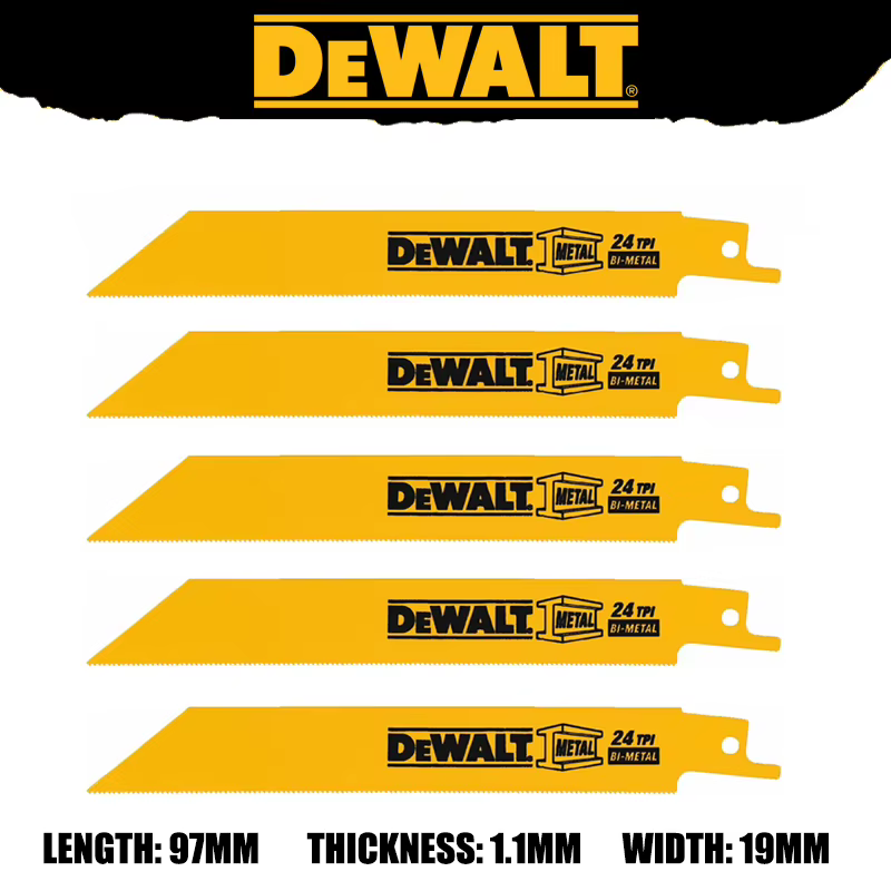 Lames de scie sauteuse bi-métalliques originales DEWALT, outils robustes et durables, accessoires DW