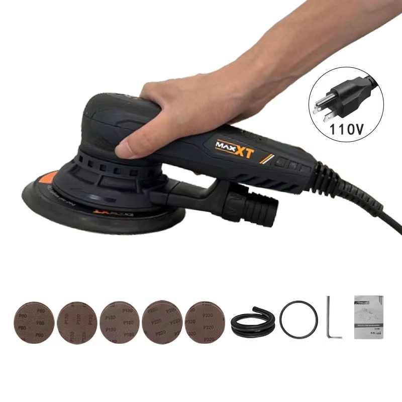 Sander excentrique MAXXT 110V, sander orbital aléatoire électrique, vitesse variable, polissage de v
