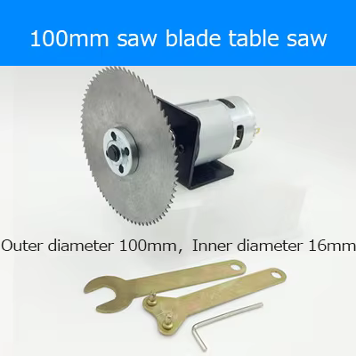 Scie circulaire à moteur à double roulement à billes, scie à table à moteur, adaptateur secteur à vi