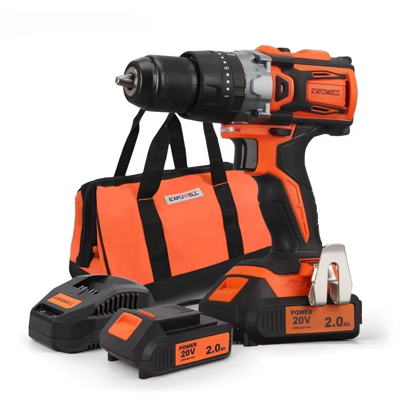 Perceuse sans fil personnalisée PA4501HB-W-2D-1, 20 V, avec fonction marteau, visseuse, 13 mm, 60 Nm