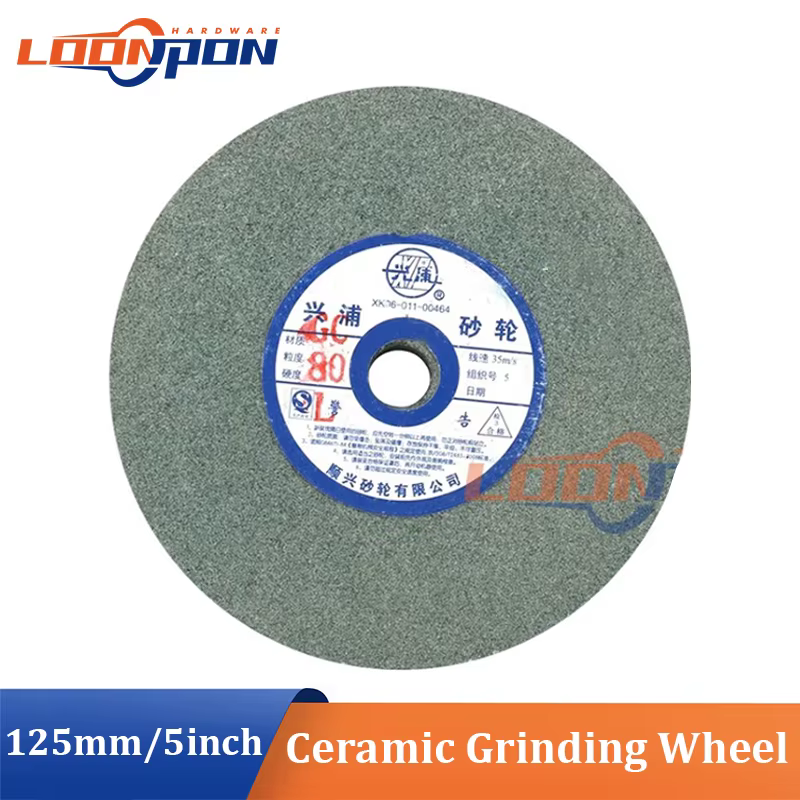 Disque de meulage en céramique de 5 pouces, résistant, 125 mm x 12,7 x 16 mm, disque abrasif pour po