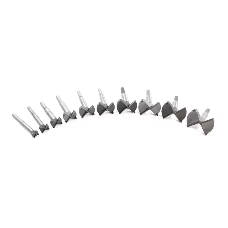 Kit de scie cloche pour bois HSS, 5 pièces, 15-100mm, foret d'arbre bimétallique pour serrure de por
