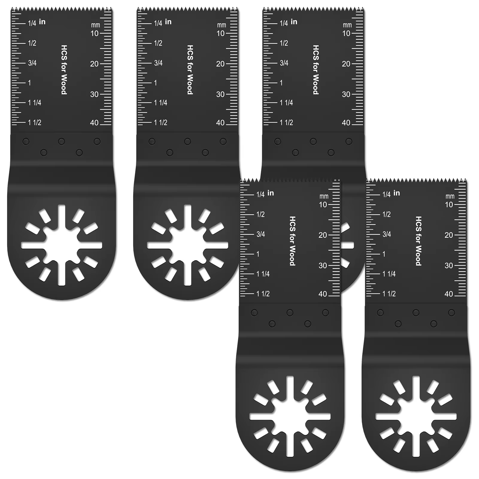 Lot de 20/5 lames oscillantes bimétalliques pour outil multifonction, lames de scie professionnelles