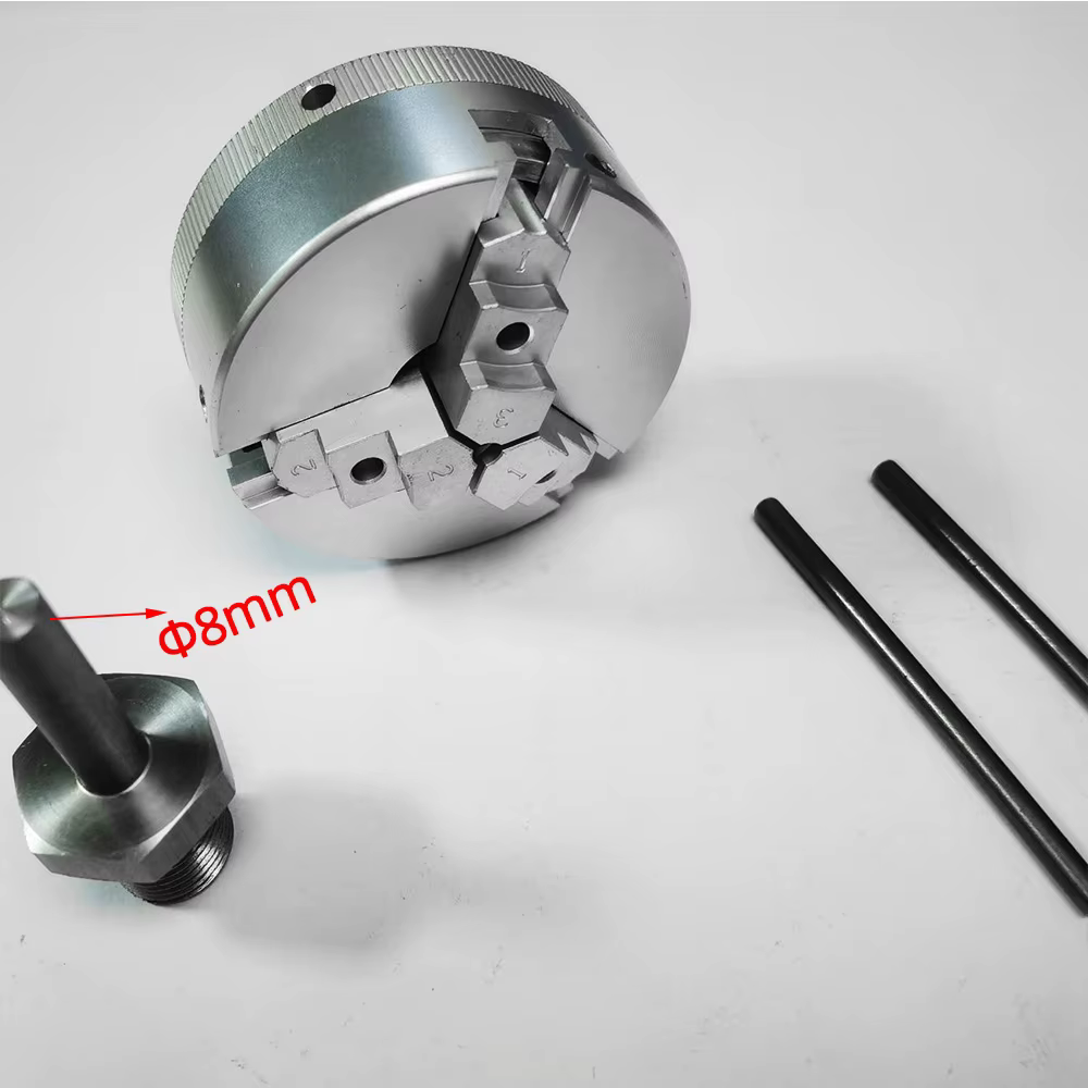 Mini mandrin à trois mâchoires de 48mm pour meuleuse d'établi de tour, perceuse électrique en alliag