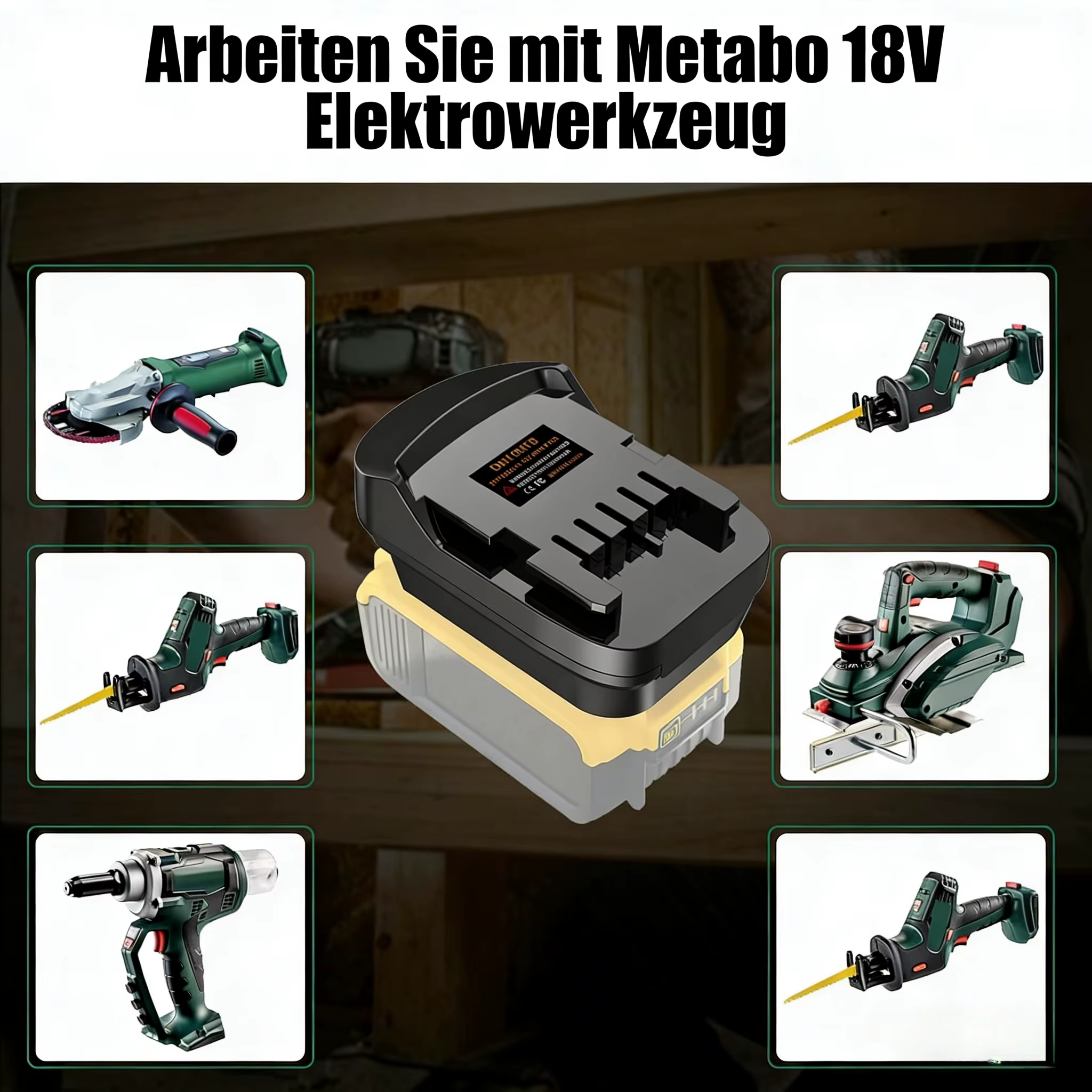 Adaptateur d'outil DM18MTB pour Dewalt vers Metabo, pour convertir la batterie Li-ion Milwaukee 18V