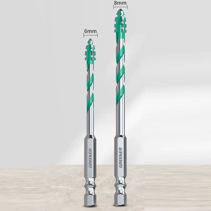 Foret excentrique dentelé à quatre cannelures avec une dureté diamantée ultra forte pour une perçage