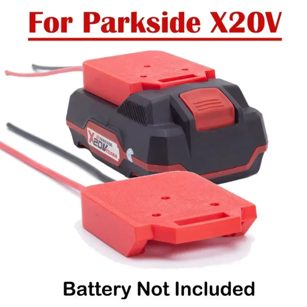 Adaptateur de convertisseur de Batteries pour Lidl Parkside X20V, connecteur d'alimentation au Lithi
