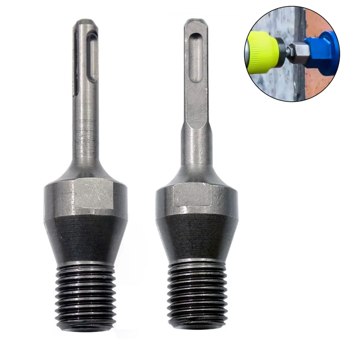 Adaptateur de perceuse électrique SDS Plus 13 mm avec tige de connexion M22 pour foret diamanté à qu