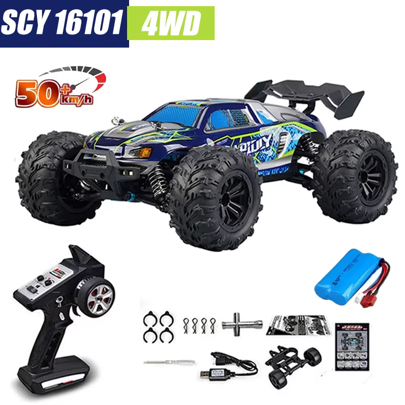 Scy16101 pro voiture RC haute vitesse sans brosse 4WD tout-terrain dérive voiture télécommandée 1:16