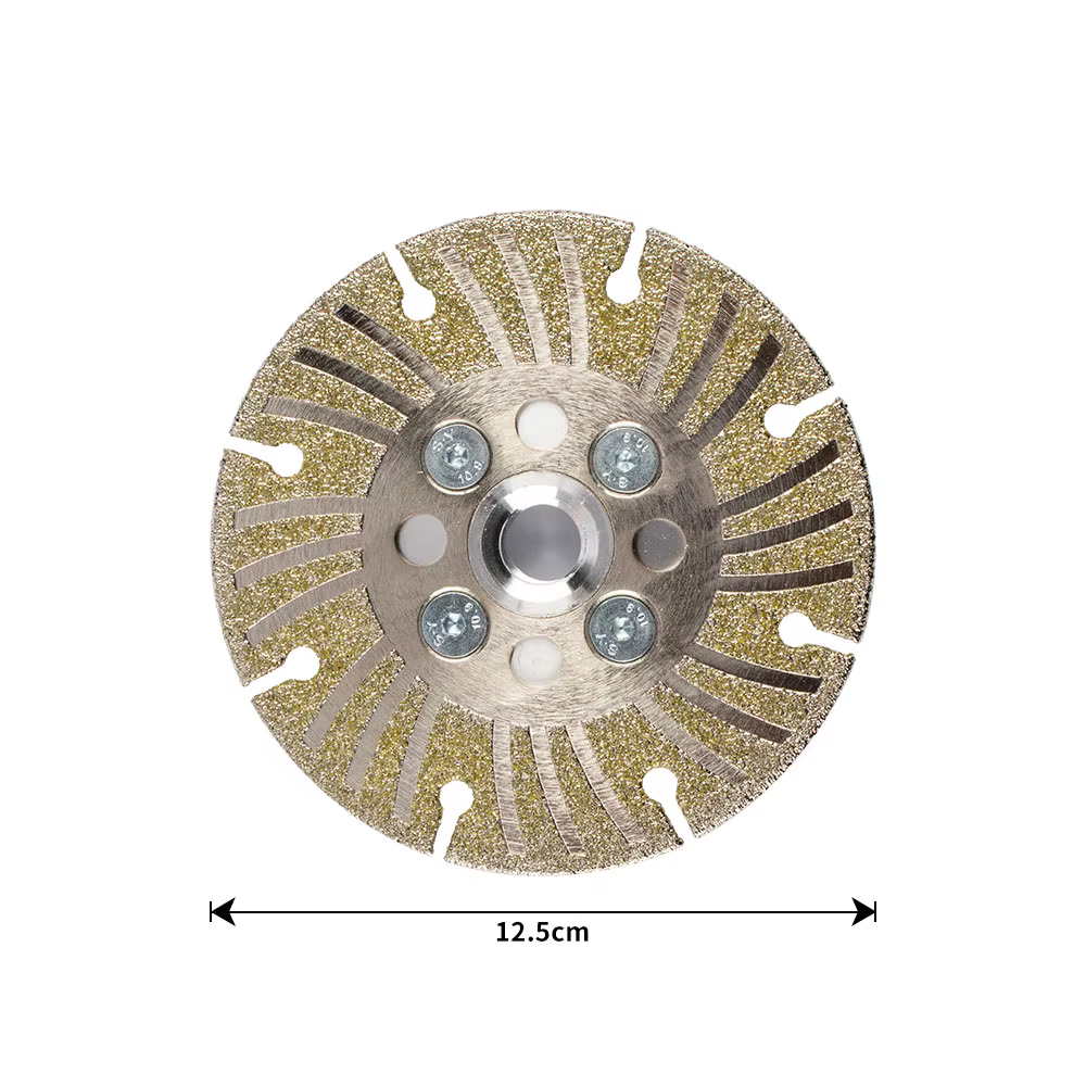 Disque de meulage diamant 125mm, Double meule pour le meulage et le polissage de la pierre, Surface 