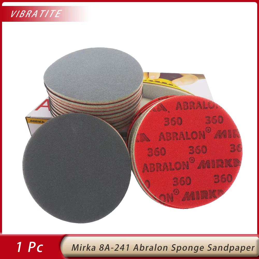 Mirka Abralon 6 pouces éponge disque de ponçage 8A-241 mousse crochet et boucle papier de verre rond