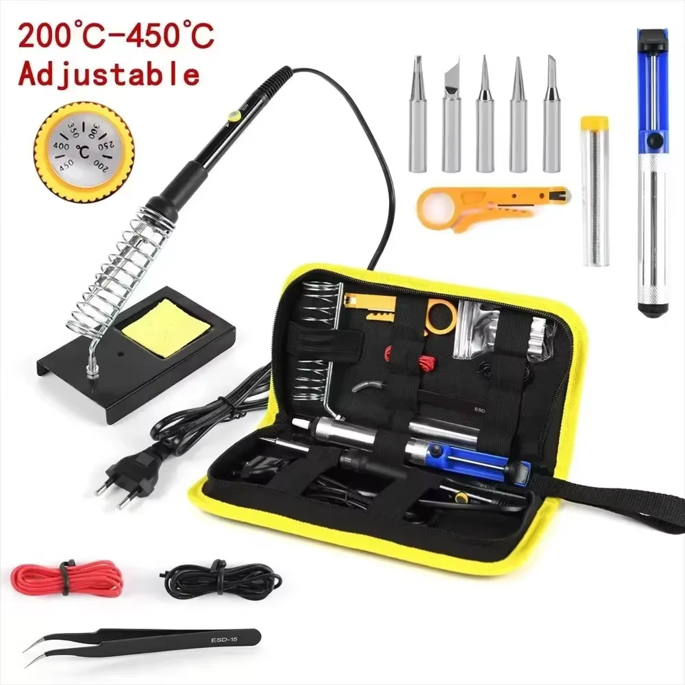 Kit de fer à souder, outil de soudage, Kit de soudage avec multimètre numérique LCD, fer à souder 60