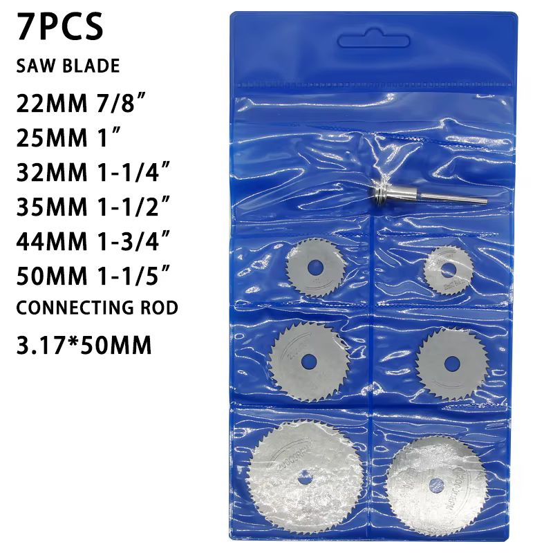 Lame de scie circulaire HSS 25/35/44/50mm, outil rotatif pour coupe-métal Dremel, ensemble d'outils 