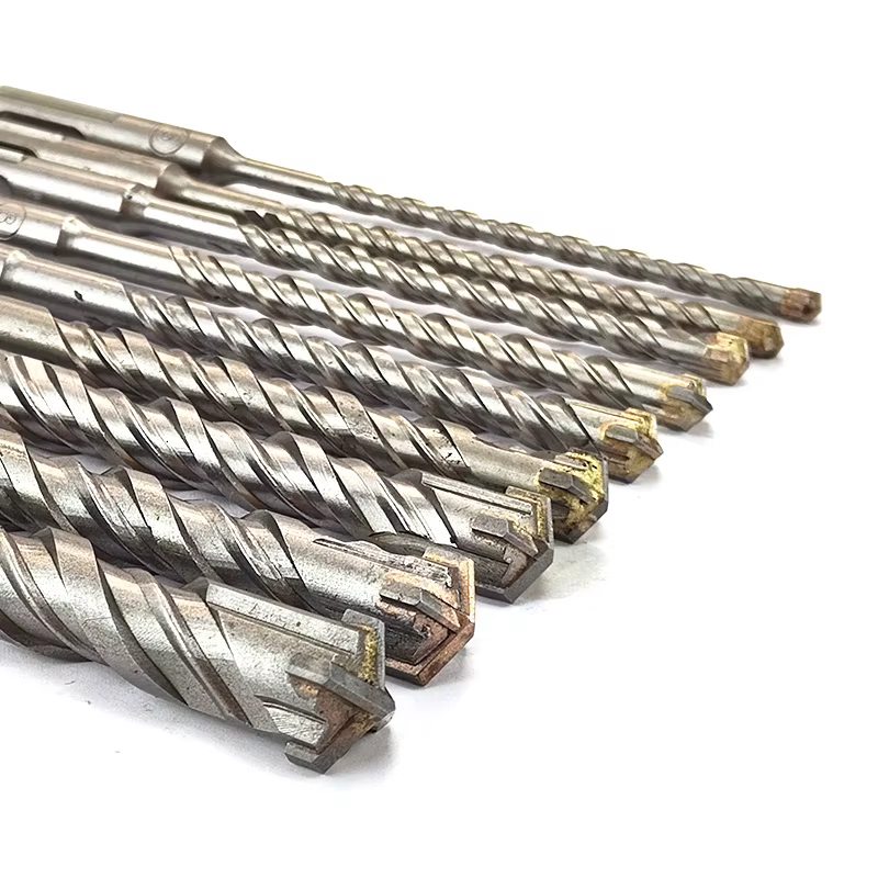 Tête de coupe transversale pour béton SDS Plus, marteau à double tarière 110mm 160mm 200mm, bloc de 
