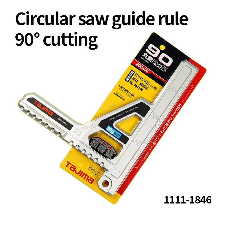 Guide de coupe pour scie triangulaire Tajima, léger, 90 degrés, guide de coupe à 45 degrés
