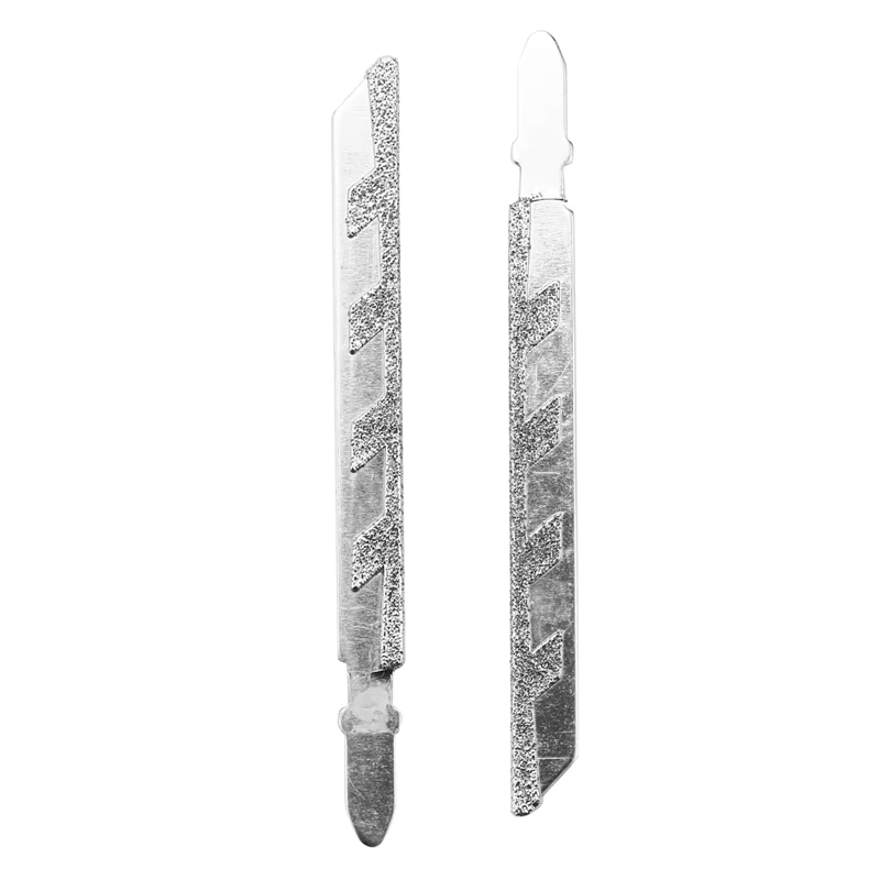 AA81-15Pcs 101Mm 4 pouces T tige lames de scie sauteuse diamant enduit jeu de lames de scie sauteuse