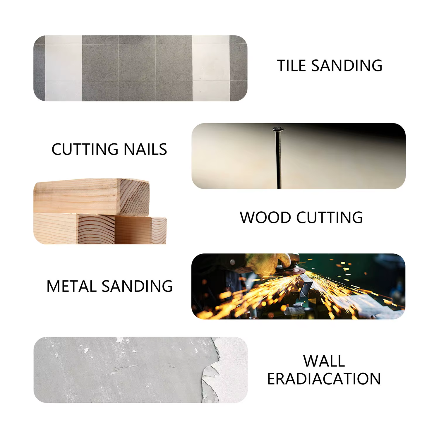 Outil Osccorporelle en Diamant et Carbure pour Changement Rapide, Multi-Outils, pour Carrelage, Béto