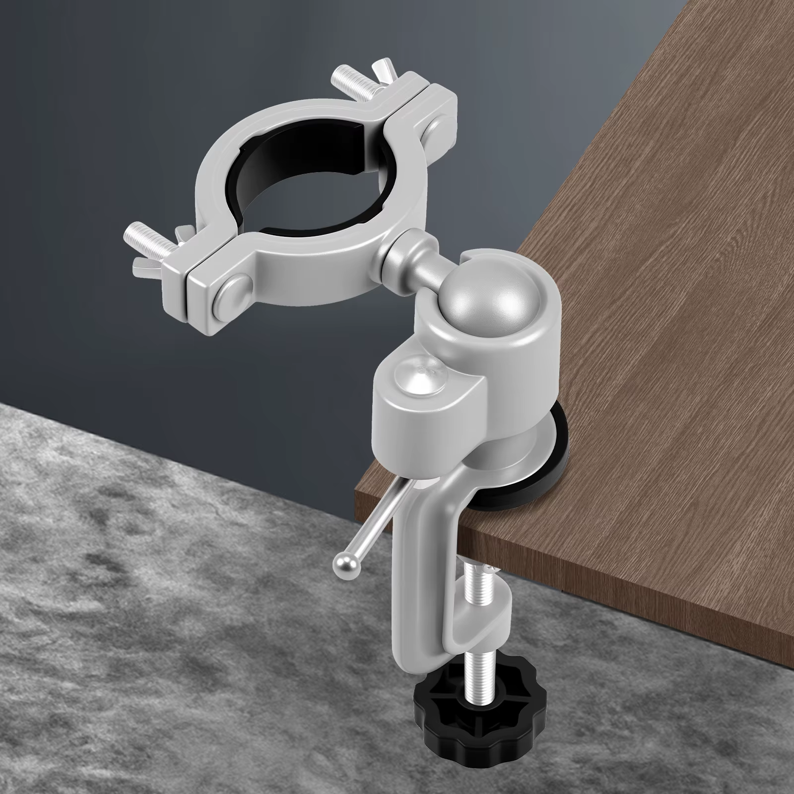 Outil de bricolage 360 ° Support de perceuse électrique rotatif, pince d'étau sur étau de Table po