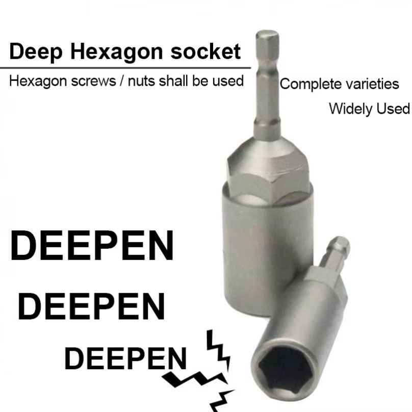 Douille hexagonale intérieure pour perceuse électrique, 6mm-19mm, manchon, tête à douille pneumatiqu