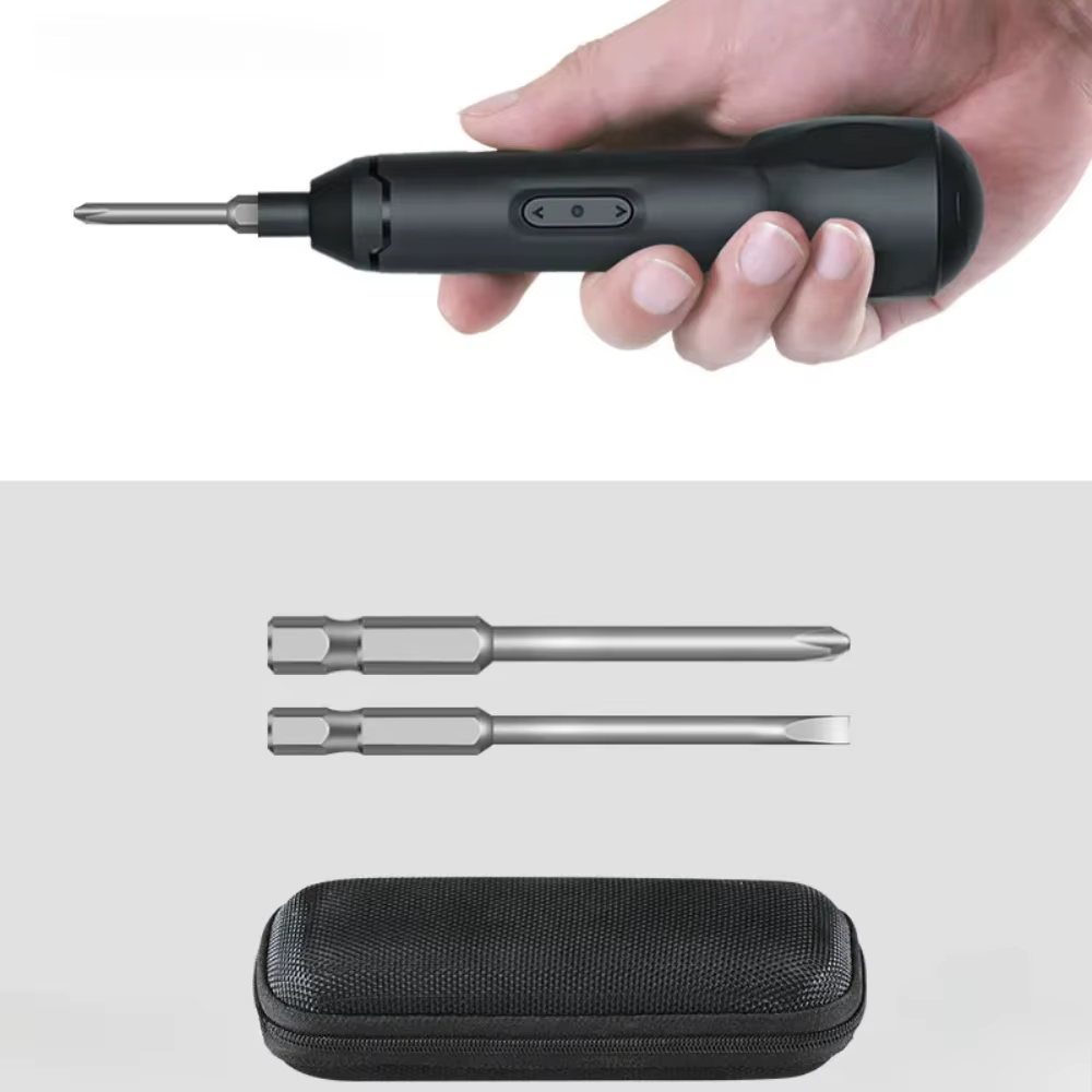 Kit de tournevis électrique sans fil Xiaomi – Rechargeable 3.6V Auto/Manuel double Mode avec 12 embo