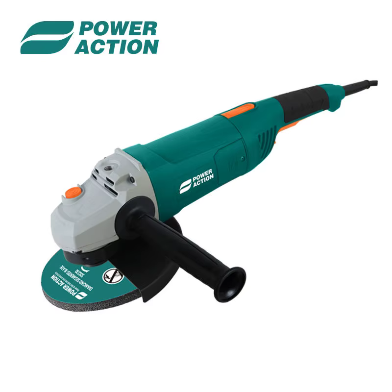 Meuleuse d'angle de 230 mm, puissance 2400 W, avec poignée latérale à 3 positions pour la découpe du