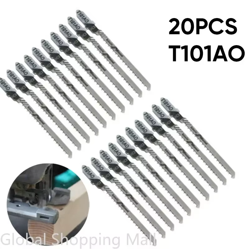 Paquet de 20 lames de scie sauteuse T101AO à tige en T pour entrepreneur, lames de scie sauteuse de 