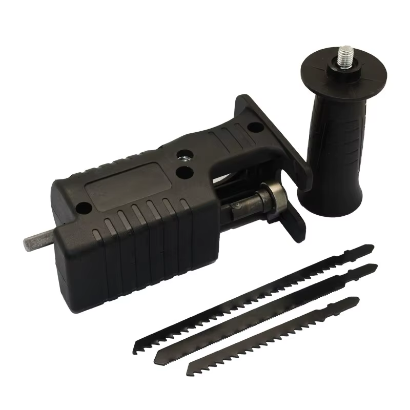 Adaptateur de perceuse à scie électrique alternative portable avec 3 lames de scie pour la découpe d