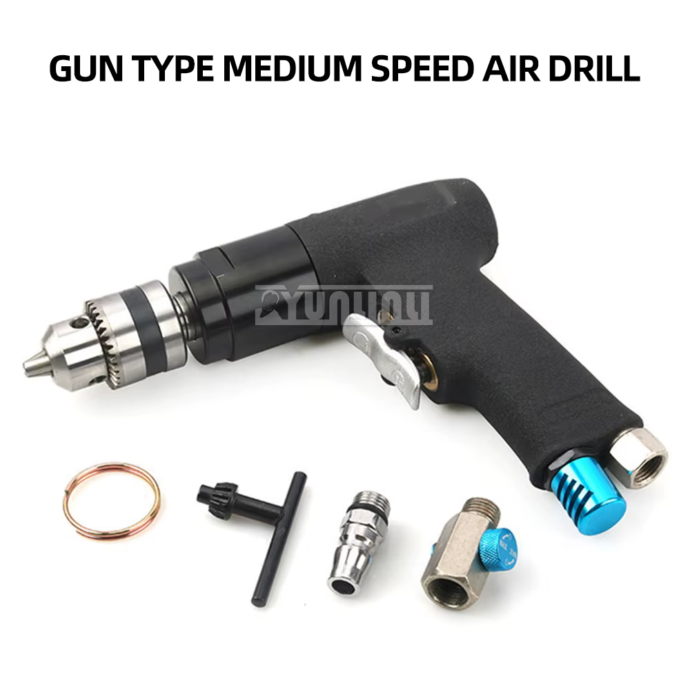 Perceuse pneumatique sans fil à grande vitesse, 1.5-10mm, Type pistolet pneumatique, perceuse à Air 