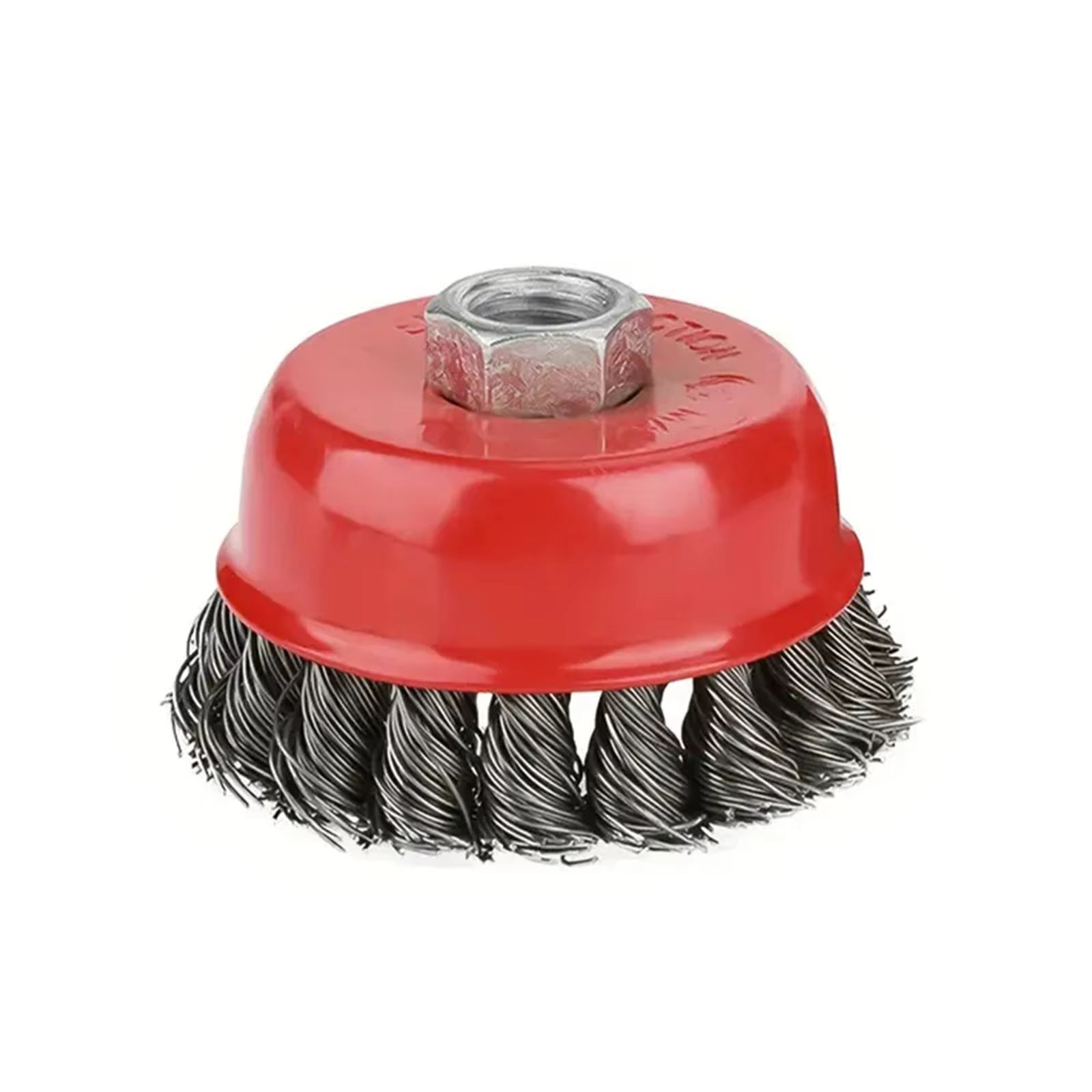 Brosse métallique pour meuleuse d'angle, 1 paquet de brosse métallique nouée torsadée de 3 pouces po