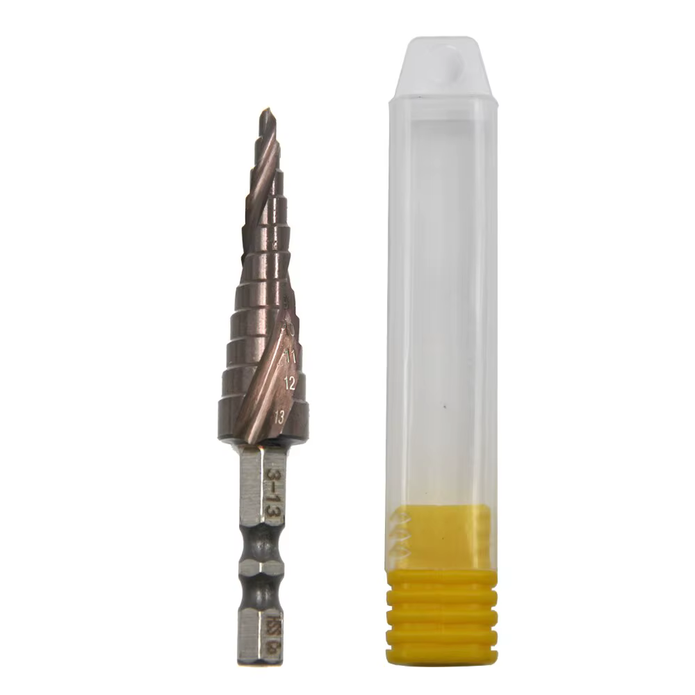 Foret étagé en acier inoxydable, M35, spirale hexagonale, 3-13mm, asile alt contenant, ouvre-trou, C