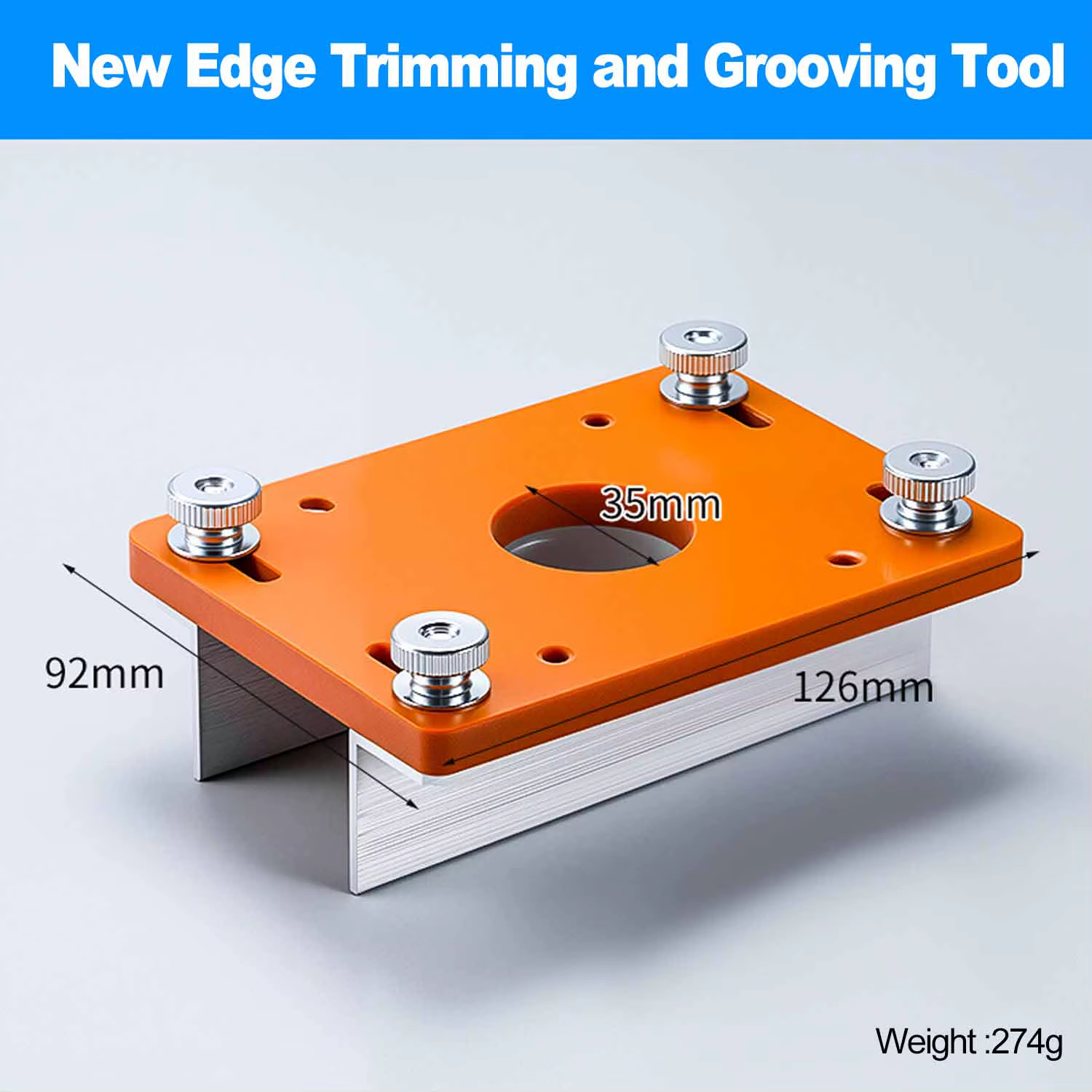 Localisateur de rainurage pour routeur à bois, Base fendue précise, support de Machine à rainurer, t