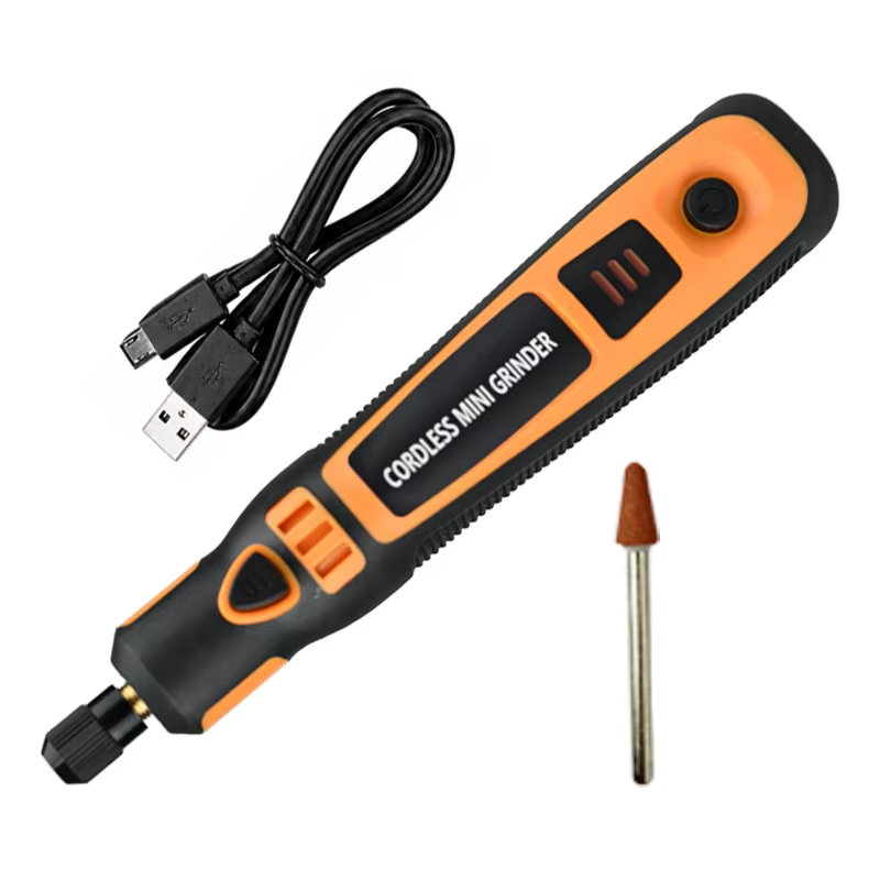 Mini-meuleuse sans fil, outil rotatif à 3 vitesses avec batterie de 700 mAh, compacte et portable po