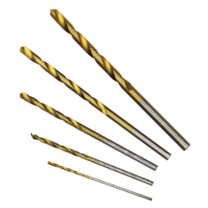 50pc Titane Plaqué Twist Drill Set 1-3mm Petit Foret Perceuse Électrique Perceuse Outil DIY Boiserie