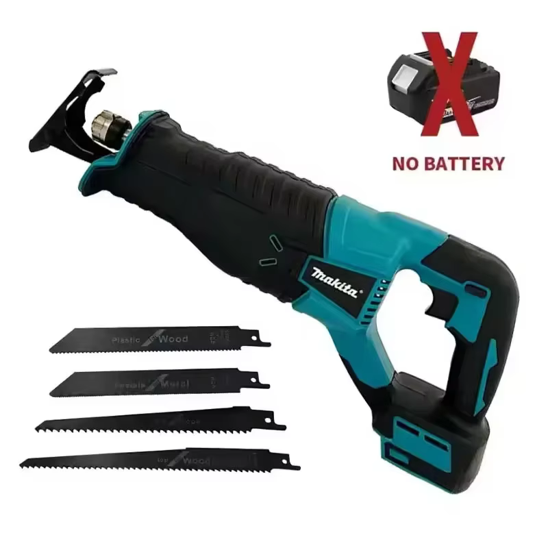 Scie à onglet sans fil Makita 18V, capacité de coupe du bois de 255mm, 2800SPM, avec 4 lames de scie