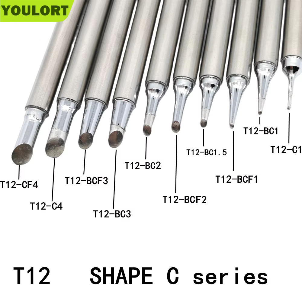 SHAPE série C T12 série pointes de fer à souder T12-CF4 T12-C4 BCF3 BC3 T12-BCF2 BC2 T12-BC1.5 C1 BC