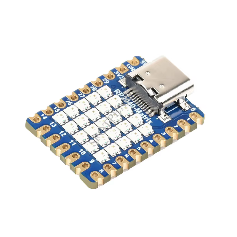 Carte de développement Raspberry Pi RP2040-Matrix 5 × 5 RP2040 RGB LED matrice basée sur le processe