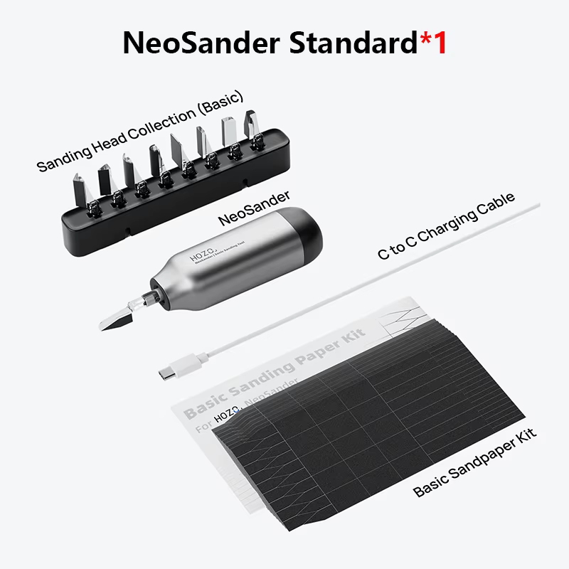 HOZO NeoSander Mini Ponceuse Électrique à Mouvement Alternatif 13000SPM, Course Réglable, Outil de P
