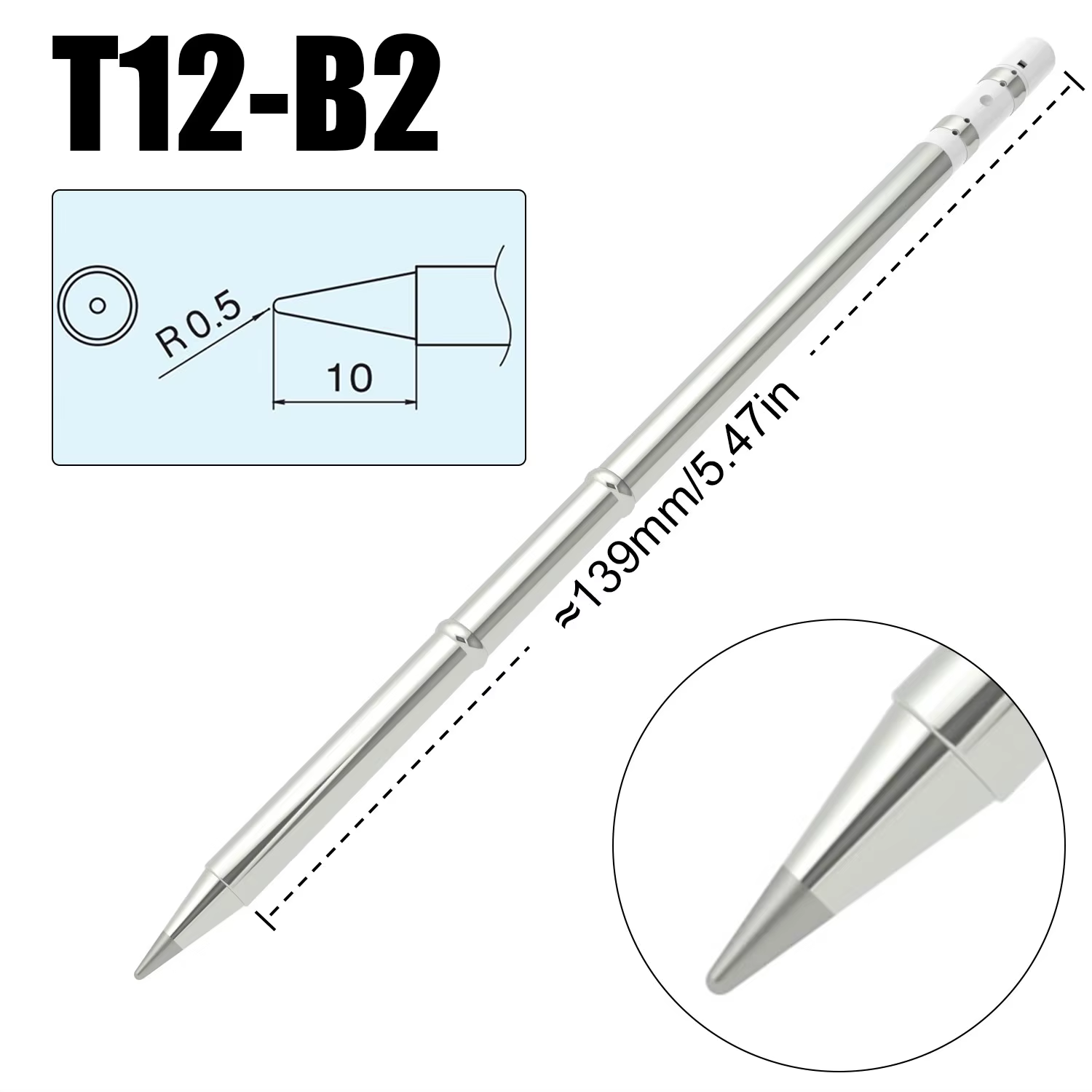 Embouts de fer à souder électrique série T12, modèle de remplacement T12-B2 BC2 C4 pour Hakko fx951,