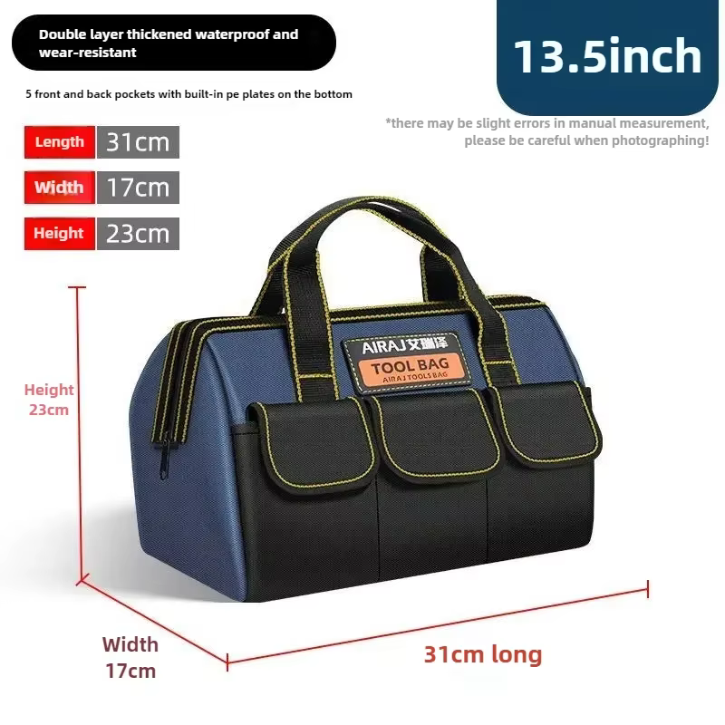 Boîte à outils pour électricien, sac à outils à main pour électricien domestique, grand sac de range