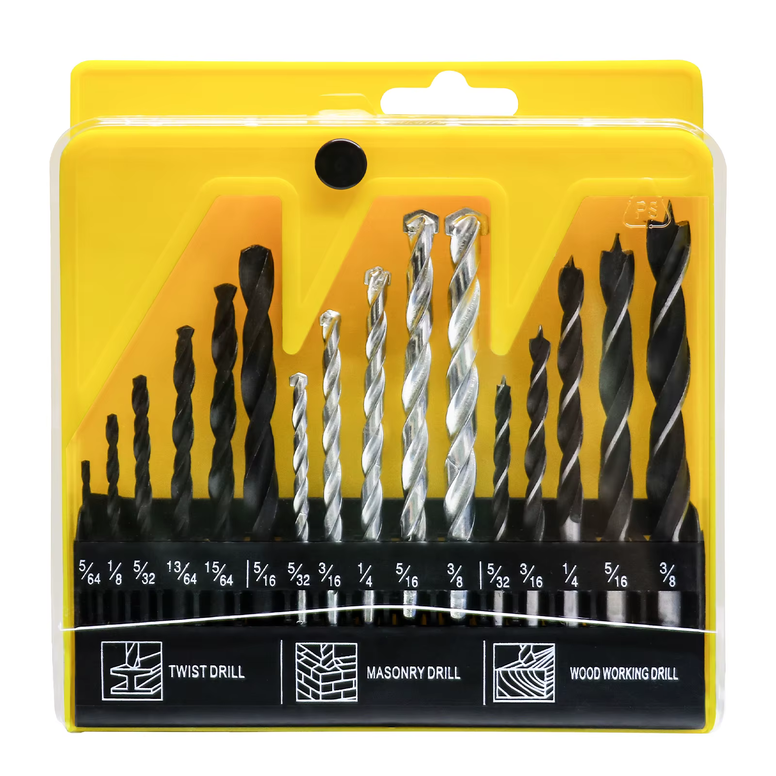 Kit de forets à métaux mixtes pour le travail du bois et du métal, forets en carbure, scies cloches 