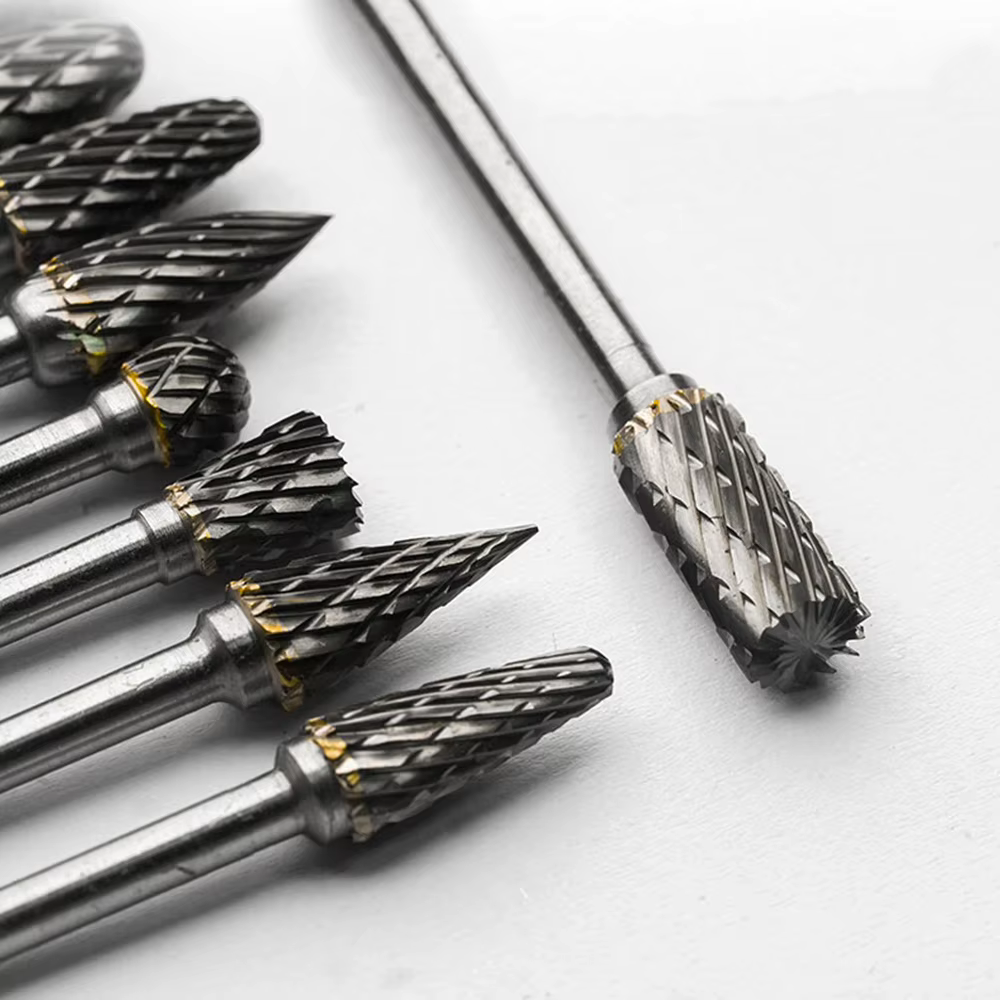 Jeu de bavures en carbure compatibles avec l'outil rotatif Dremel, 10 embouts de meuleuse, râpe à li