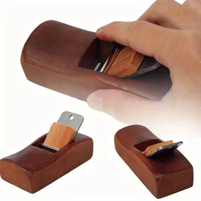 Rabot à main plat en bois, mini plan de calcul, outil de bricolage artisanal pour charpentier